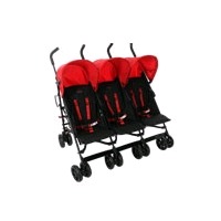 Triple pushchair